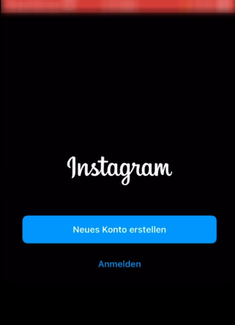 Instagram anmelden